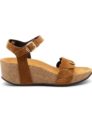 Frau Kadın Sandalet 59D3 Frau Suede-S Leather Sigaro