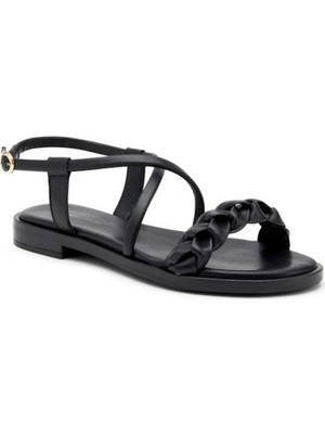 Frau Kadın Sandalet 85P9 Frau Mofy Leather Nero