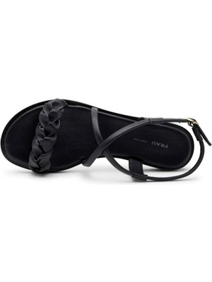 Frau Kadın Sandalet 85P9 Frau Mofy Leather Nero