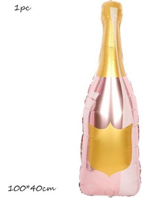 Kidspartim Rose Gold Yazı Yazılan Şişesi Folyo Balon 49-100 cm