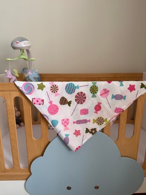 Stelo De Maro Candy Müslin Bebek – Çocuk Pikesi ve Ter/ağız Silme Bezi Set Beyaz – Pembe - Turkuaz