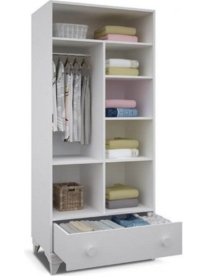 Babyhope 951-57 Vesta Bebek Odası 2 Kapılı Garddrop S.meşe Bebek Dolap