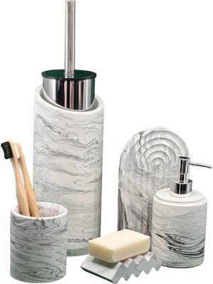 Betonmall Marble Serisi Mermer Efekt Beton Banyo Seti