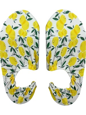 Secret Moda Kaydırmaz Renkli Desenli Tabanlı Dayanıklı Güçlendirilmiş Plaj Deniz Havuz Ayakkabısı  24 26 Numara