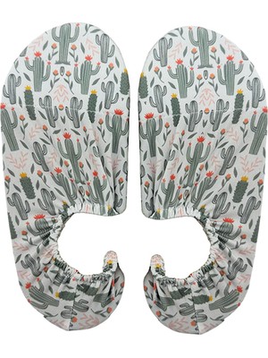 Secret Moda Kaydırmaz Renkli Desenli Tabanlı Dayanıklı Güçlendirilmiş Plaj Deniz Havuz Ayakkabısı  24 26 Numara