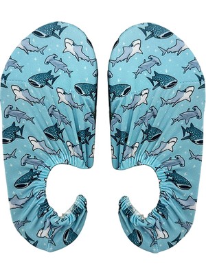 Secret Moda Kaydırmaz Renkli Desenli Tabanlı Dayanıklı Güçlendirilmiş Plaj Deniz Havuz Ayakkabısı  24 26 Numara