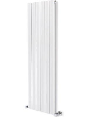 Hammam 1500 x 475 MM Amber Dikey Beyaz Alüminyum Radyatör Standart Bağlantı