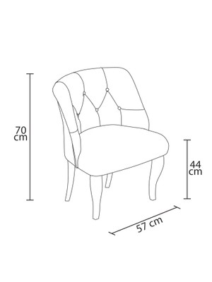 Gadahome Klasik Tekli Balkon Ofis ve Cafe Berjeri (Ceviz Ayaklı)