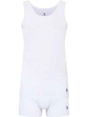 Erkek Beyaz Atlet Boxer Takım 80088