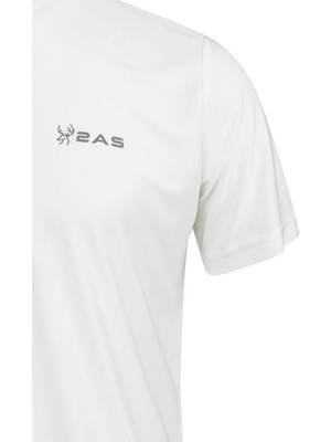 2AS Elba V Yaka T-Shirt Beyaz