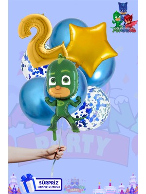 Lasagna Store Pijamaskeliler Temalı Lüx Gold Folyo Balon Seti