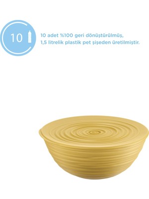 Guzzini 2'li Tierra L Kapaklı Salata Kasesi - Sarı