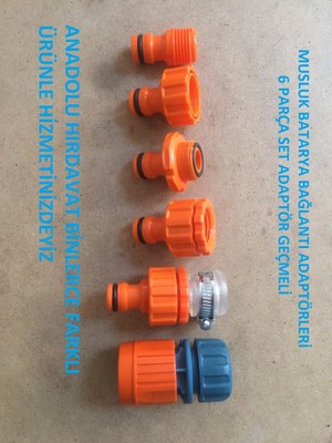 Sayım Otomatik Musluk ve Batarya Baglantı Adaptörü 6 Parça Set