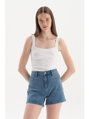 Dagi Beyaz Askılı Ribli Atlet