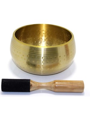 Ehobim Dövme Pirinç Tibet Yoga Meditasyon Çanı Kase 14CM