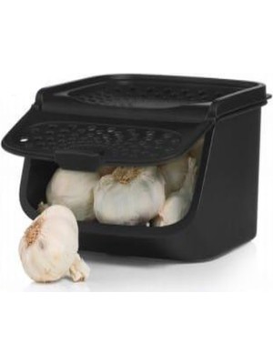 Tupperware Soğan Sarımsak Saklama Kabı 2,3l  Siyah