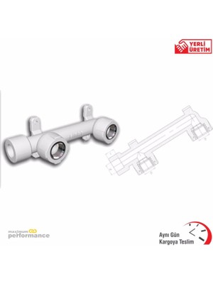 Fırat 25-1/2 Taharet Bağlantısı Parçası Beyaz Fırat
