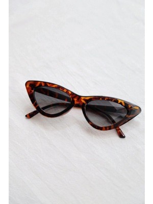 Aurrari Leopar Desenli Cat Eye Güneş Gözlüğü
