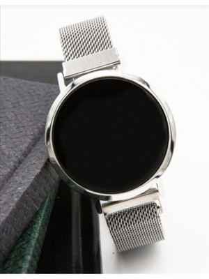 Spectrum Erkek Kol Saati Mıknatıs Kordon Dijital Saat Dokunmatik Ekran Erkek Saat Metal Kordon