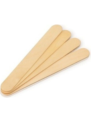 Calyon Ahşap Ağda Spatulası 100 Adet Kolay Uygulama İçin İdeal Kuaför Kullanımı