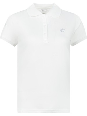 Panthzer Rauma Kadın Polo Yaka T-Shirt Beyaz