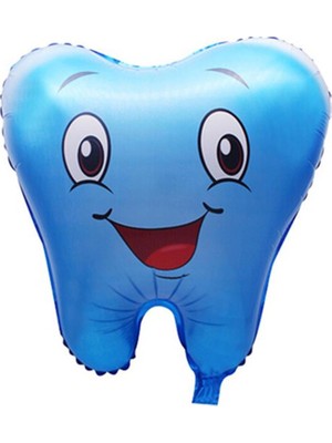 Parti Adresi Diş Buğdayı Partisi Folyo Balon Mavi 25" 63 cm