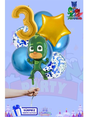 Lasagna Store Pijamaskeliler Temalı Lüx Gold Folyo Balon Seti