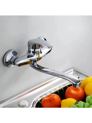 Guadro Armatür Guadro Duvardan Mutfak Eviye Bataryası YDVR102030