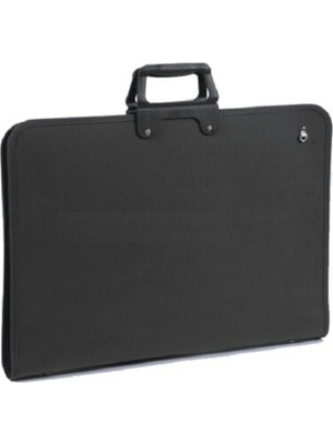 Abka Teknik Resim Çantası Fermuarlı 37X54 Siyah