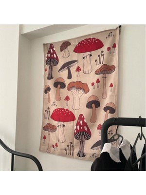 Attach Mushroom Family Duvar Örtüsü - Wall Tapestry I 70 x 100 cm