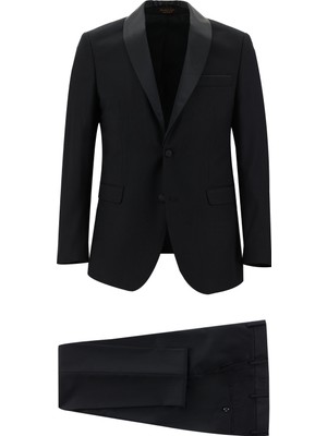 Kiğılı 7 Drop Slim Fit Dar Kesim Şal Yaka Smokin & Damatlık