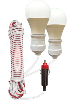 Multi Suit Bag Multiteknik Oto Çakmaklık Girişli 7 Metre Kablolu 2 Adet 12 Volt LED Lamba Araç Içi ve Dışı Aydınlatma