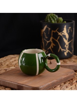 El Yapımı Seramik Kupa Double Türk Kahvesi Espresso Fincan