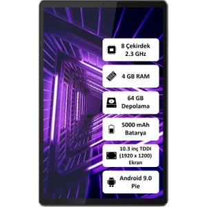TAB M10 4GB Ram 64GB Depolama 10.3" FHD+(1920x1200) Wi-Fi Tablet - ZA5T0215TR