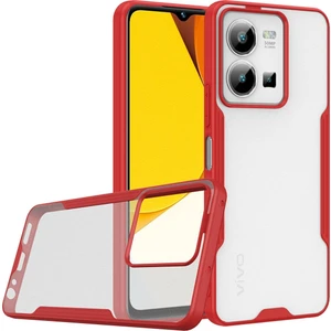 Vivo Y22S Kılıf Platin Silikon - Kırmızı 300099