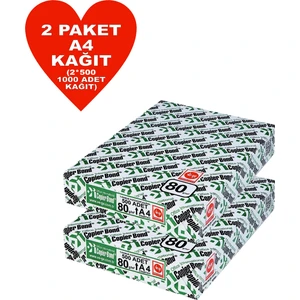 Copier Bond (Ve-Ge) A4 80GR Fotokopi Kağıdı 1000 Adet Kağıt (2PK*500 Kağıt)