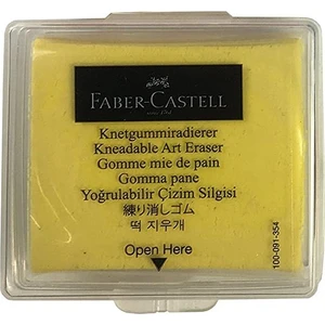 Sarı Hamur Silgi Kutulu 1 Paket Faber Hamur Silgi Çizim Silgisi Yoğrulabilir Silgi Plastik Kutulu Sarı