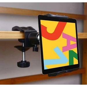 Coverzone Masa Tablet Tutucu Sıkıştırmalı Ayarlanabilir Sehpa Sıra Raf Mobilya Kenarına Profesyonel Tutucu Kıskaçlı Stand Kolay Kurulum 4-13 Inç Arası Cihazlar Için Uygun 360 Derece Rotasyon B3