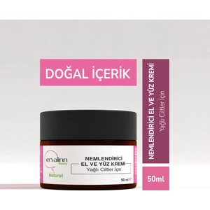 Doğal Nemlendirici El ve Yüz Kremi Yağlı Ciltler Için 50 ml+DUDAK BALSAMI HEDİYE