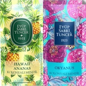 Eyüp Sabri Tuncer Kolonyalı Mendil 20 Adet (2X10) Hawaii Ananas ve Okyanus