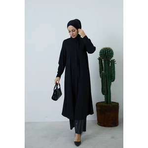 Fularlı Tunik-Siyah