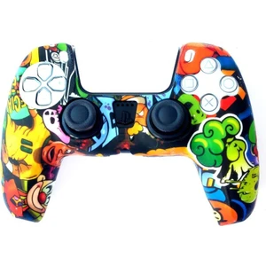 Konsol İstasyonu Playstation 5 Desenli Kol Koruyucu Silikon Kılıf 3p5