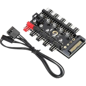 4988 10 Port Fan Power Sata Güç Switch Pwm Çoklayıcı