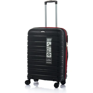 Gold Pp Valiz 8010 Siyah Kırmızı Tsa Kilitli Büyük Boy