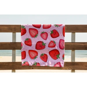 Pusula Home Çilekli Dijital Baskılı Plaj Havlusu -70 x 150 cm