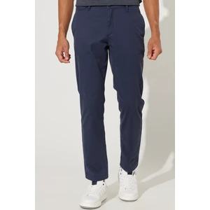 ALTINYILDIZ CLASSICS Erkek Lacivert Comfort Fit Rahat Kesim Pamuklu Diyagonal Desenli Esnek Pantolon