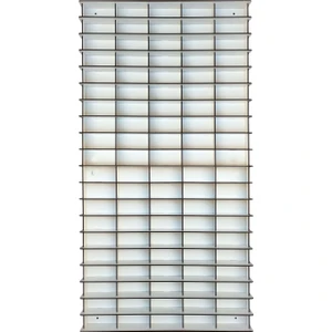 Ahşap Dikey Hobi Araba Rafı Beyaz 100 Araçlık 1/64 Ölçek