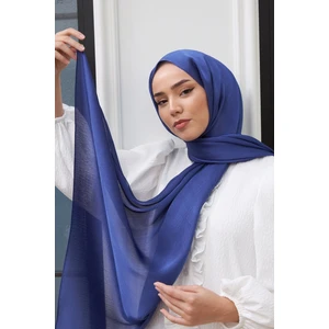 Moda Mevsimi Janjan Abiye Şal Gece Mavisi