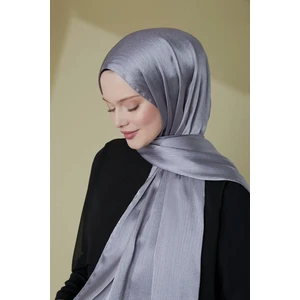 Moda Mevsimi Janjan Abiye Şal Mavimsi Gri