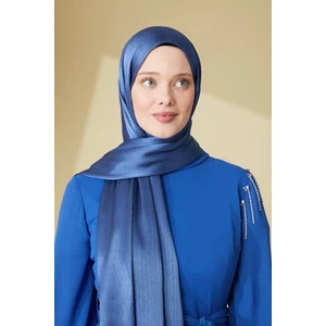 Moda Mevsimi Janjan Abiye Şal Koyu Indigo